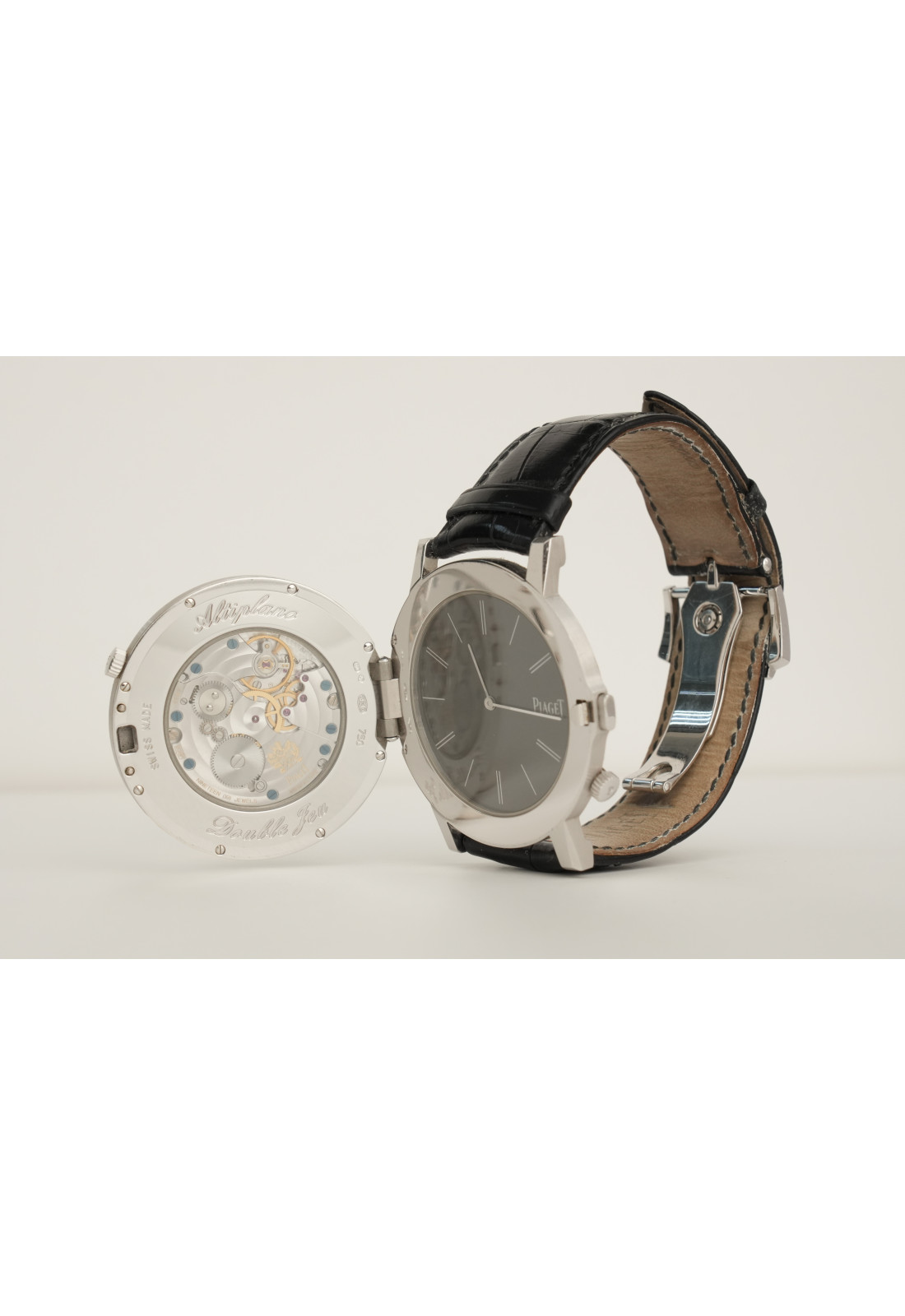 Piaget Altiplano Double Jeu Ref. G0A32150 – 18k White Gold, Factory Diamonds, Dual Time