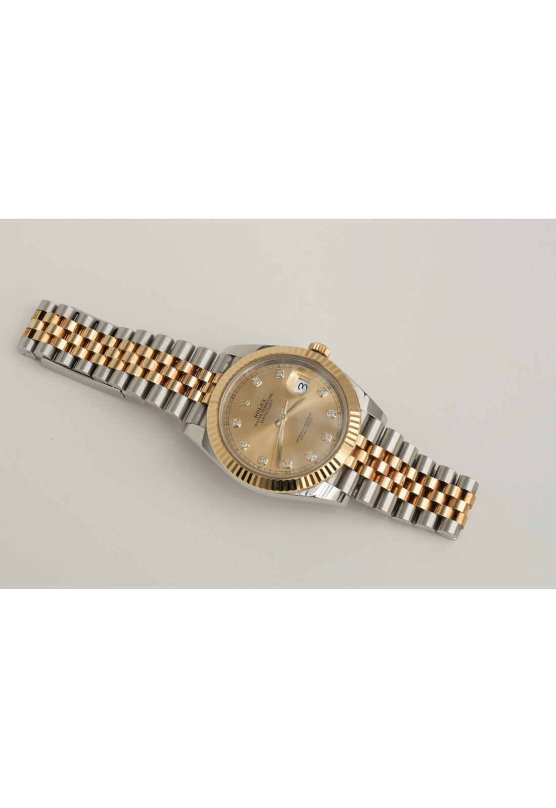 Rolex Datejust 41 mm Ref. 126333 – Steel & 18k Yellow Gold, Champagne Diamond Dial
