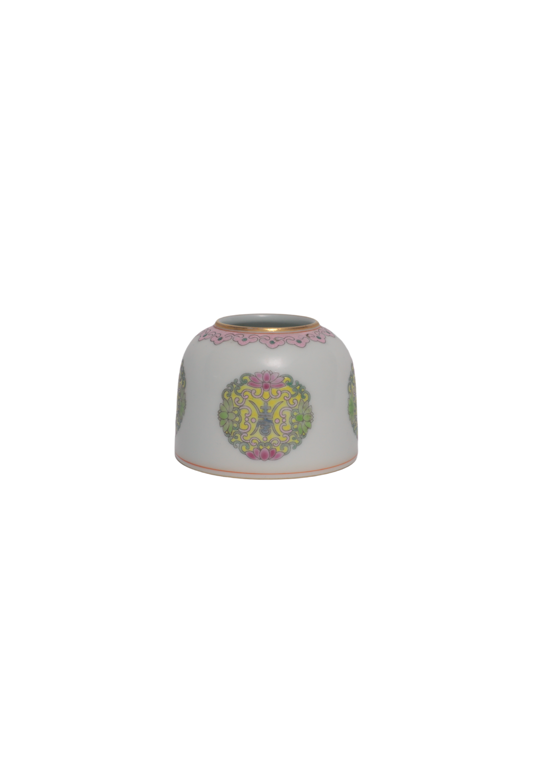 Yongzheng Period Enamel-Gilt 'Longevity' Waterpot, Qing Dynasty  | 清 雍正琺瑯彩描金壽字紋水盂